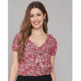 Addyvero - Red Rayon Womens Regular Top ( Pack of 1 ) - None