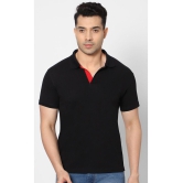 HJ HASASI - Black Cotton Blend Slim Fit Mens Polo T Shirt ( Pack of 1 ) - None