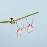 Silver Sweetie Belle Unicorn Kids Earrings (4-12 yrs)