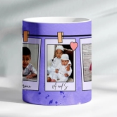 ForVano Personalized Gift Custom Photo Ceramic Mug for Birthday Pirfect Gift for Boyfriend, Girlfriend, Husband, Sister, Brother, Wife Purple Theme