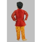 Pichkari Pack of 1 Boys Silk Kurta Sets ( Maroon ) - None