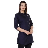 JC4U - Blue Rayon Womens Straight Kurti ( Pack of 1 ) - None