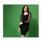 Sheetal associates - Black Polyester Blend Women''s Bodycon Dress ( Pack of 1 ) - None