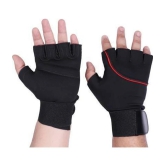 EmmEmm - Half Fingers Neoprene Riding Gloves ( Pair of 1 ) - Freesize