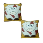 Hugs'n'Rugs Cotton Cushion Covers Pack of 2 (40 x 40 cm ) - Multi