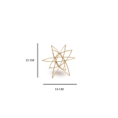 Golden Starburst Metal Table Decor - No