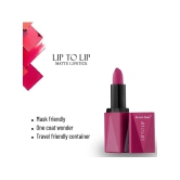 Seven Seas Lip To Lip Matte Lipstick | High Coverage | High Intensity Lipstick (Claret)