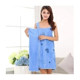 Akhil Single Free Size Bathrobe Blue