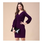 Sheetal associates - Purple Cotton Blend Women's Bodycon Dress ( Pack of 1 ) - None