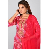 AMIRA'S INDIAN ETHNICWEAR - Pink Rayon Women's Stitched Salwar Suit ( ) - XL