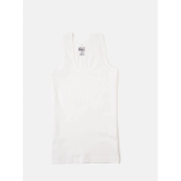 Lux Cozi - White Cotton Solid Boys Vest ( Pack of 4 ) - None