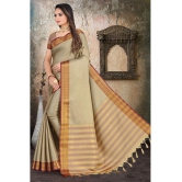 LEELAVATI - Cream Silk Saree With Blouse Piece ( Pack of 1 ) - Cream