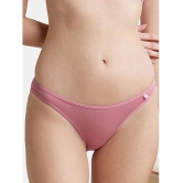 Jockey SS02 Women Super Combed Cotton Elastane Stretch Low Waist Bikini - Heather Rose - None