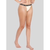 ILRASO - Beige Nylon Solid Women's Thongs ( Pack of 1 ) - None