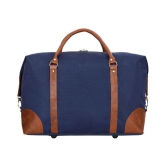 Leather World Blue Solid M Duffle Travel Bag - M