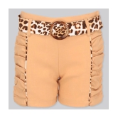 Cutecumber - Brown Georgette Girls Hot Pants ( Pack of 1 ) - None