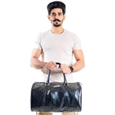 Man Arden - Black Leather Duffle Bag - Onesize