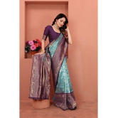 ofline selection - Rama Cotton Blend Saree With Blouse Piece ( Pack of 1 ) - Rama