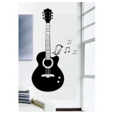 Asmi Collection Feel The Music with Guitar Musical Wall Sticker ( 7 x 40 cms )