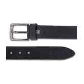 samtroh - Black Leather Men's Casual Belt ( Pack of 1 ) - None