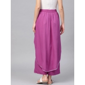 Women Purple Relaxed Loose Fit Trousers