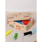 Market99 Sewing Set - Beige Tin Rectangular Glossy Finish