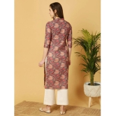 Antaran Cotton Printed Straight Womens Kurti - Grey ( Pack of 1 ) - None