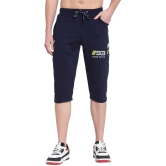 Uzarus - 100% Cotton Navy Mens Three-Fourths ( Pack of 1 ) - None