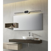 Hdc 18w Modern Black Sleek Body Led Wall Light Mirror Vanity Picture Lamp - Warm White