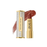 MyGlamm POUT by Karan Johar - No Pout Pout (Mauve Nude Brown Shade) | Moisturising, Pigmented, Bullet Plumping Lipstick For Petal Glow Finish (3.5g)