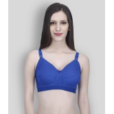 Elina Pack of 1 Cotton Non Padded Womens T-Shirt Bra ( Blue ) - None