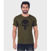 ferocious - Olive Cotton Regular Fit Mens T-Shirt ( Pack of 1 ) - None