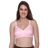 Sona Womens Sweety Baby Pink Everyday Full Coverage Non Padded Cotton Bra-40 / D / Baby Pink