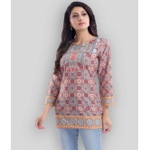 Meher Impex - Grey Crepe Womens Straight Kurti ( Pack of 1 ) - 3XL