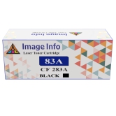 ImageInfo 83A Black Toner Cartridge for HP CF283A Compatible.-BLACK