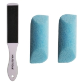 Majestique Sponge Foot Buffer And Foot Filer, Moisturizing Bod Wash With Clean 3Pcs Color May Vary