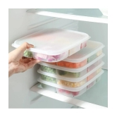 SHARUJA Fridge Container Polyproplene Off White Multi-Purpose Container ( Set of 1 ) - Off White