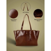 TCRAZY Brown PU Shoulder Bag - Brown