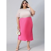 Oxolloxo Plus Size Pencil Midi Skirts