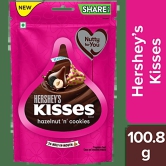 Hersheys Kisses Hazelnut Pouch 100.8G