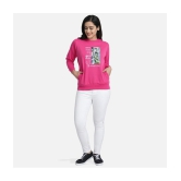 CHOZI Fleece Womens Non Hooded Sweatshirt ( Pink ) - None