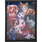 Saf 5D Animal Painting With Frame