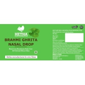 Brahmi Ghrita Nasal Drop (Size - 30 ml) by HETHA ORGANICS LLP