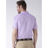 KLOSET By RIAG 100% Cotton Regular Fit Self Design Half Sleeves Men's Casual Shirt - Purple ( Pack of 1 ) - None