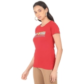 Sugr - Cotton Blend Regular Red Womens T-Shirt ( Pack of 1 ) - None