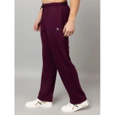 YHA Purple Fleece Mens Trackpants ( Pack of 1 ) - None