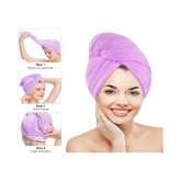 GLOBLE ENTERPRISE SET OF 4 Hair Towel Wrap Absorbent Towel Hair-Drying Quick Dry Showe0r Caps Bathrobe Magic Hair Warp Towel Super Quick-Drying Microfiber Bath Towel Hair Dry Cap Salon Towel