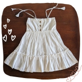 Cotton Malmal Dress | Simply Malmal White | 1 -12Y-10-12Y