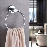 ANMEX ROUND Stainless Steel Towel Ring for Bathroom/Wash Basin/Napkin-Towel Hanger/Bathroom Accessories - PACK OF 3