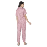 Smarty Pants Satin Nightsuit Sets - Pink Single - L